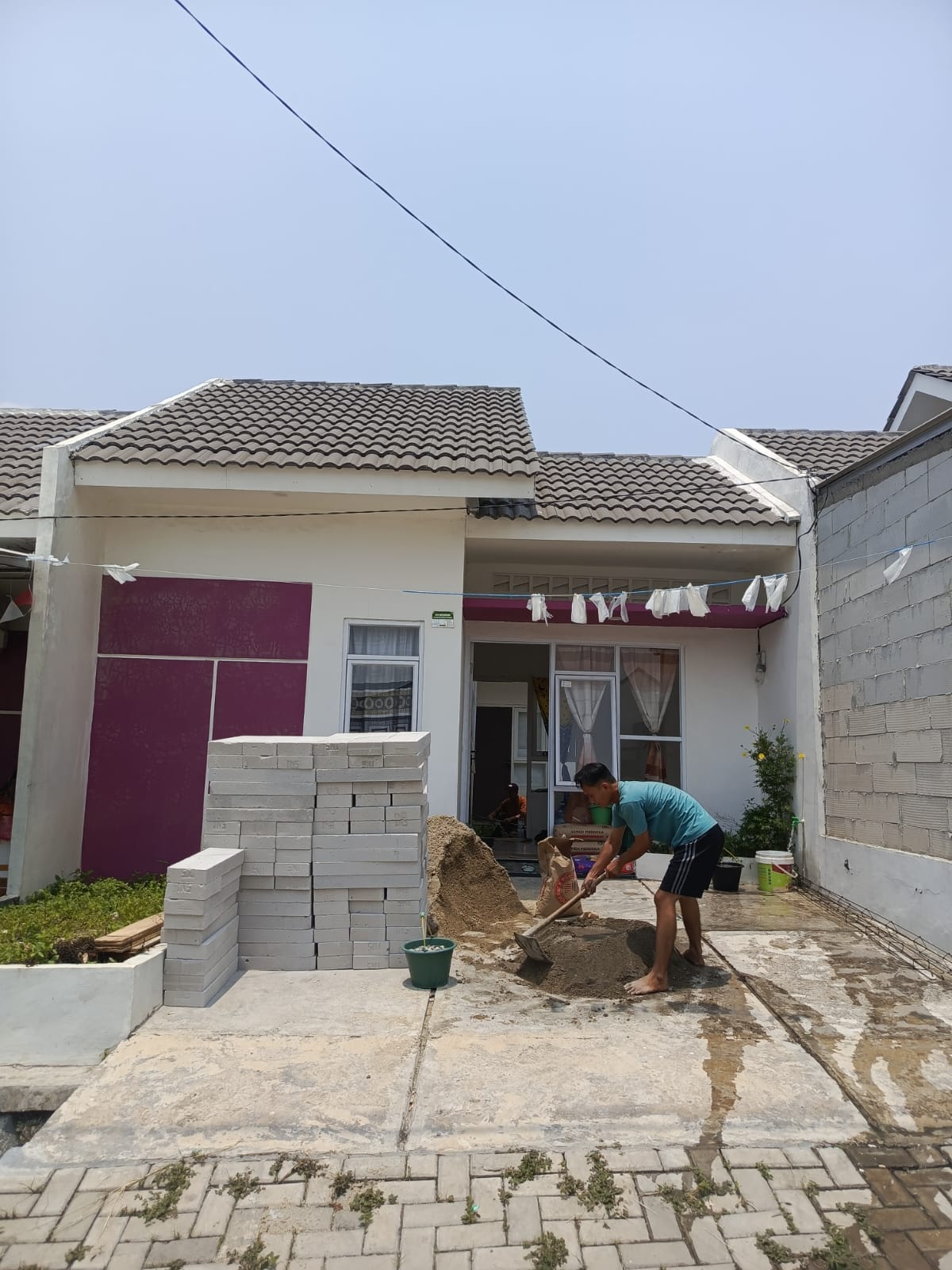 progres renovasi rumah